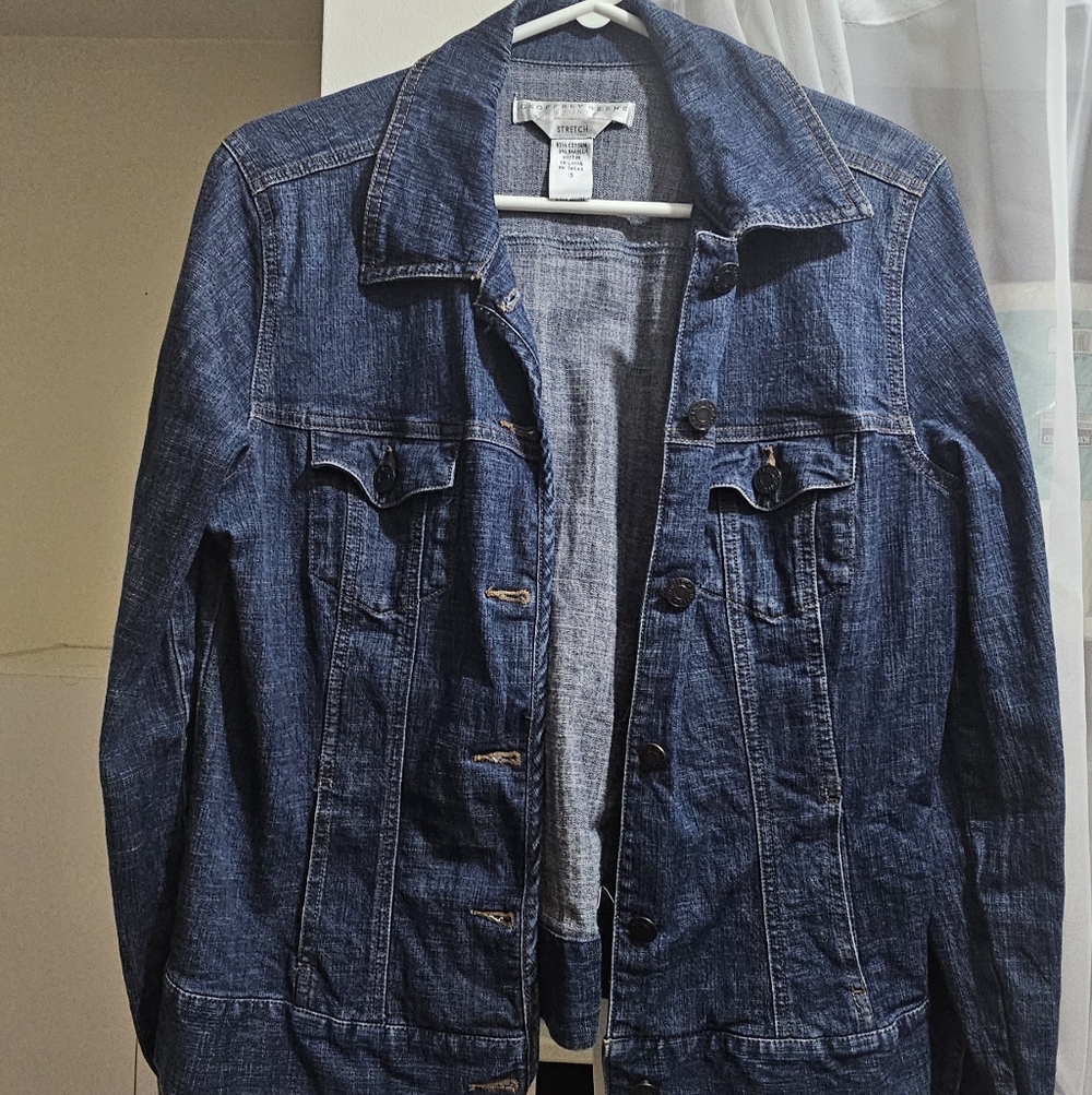 Geoffrey Beene Dark Indigo Jean Jacket
